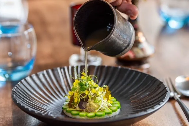 An endive course finished with broth