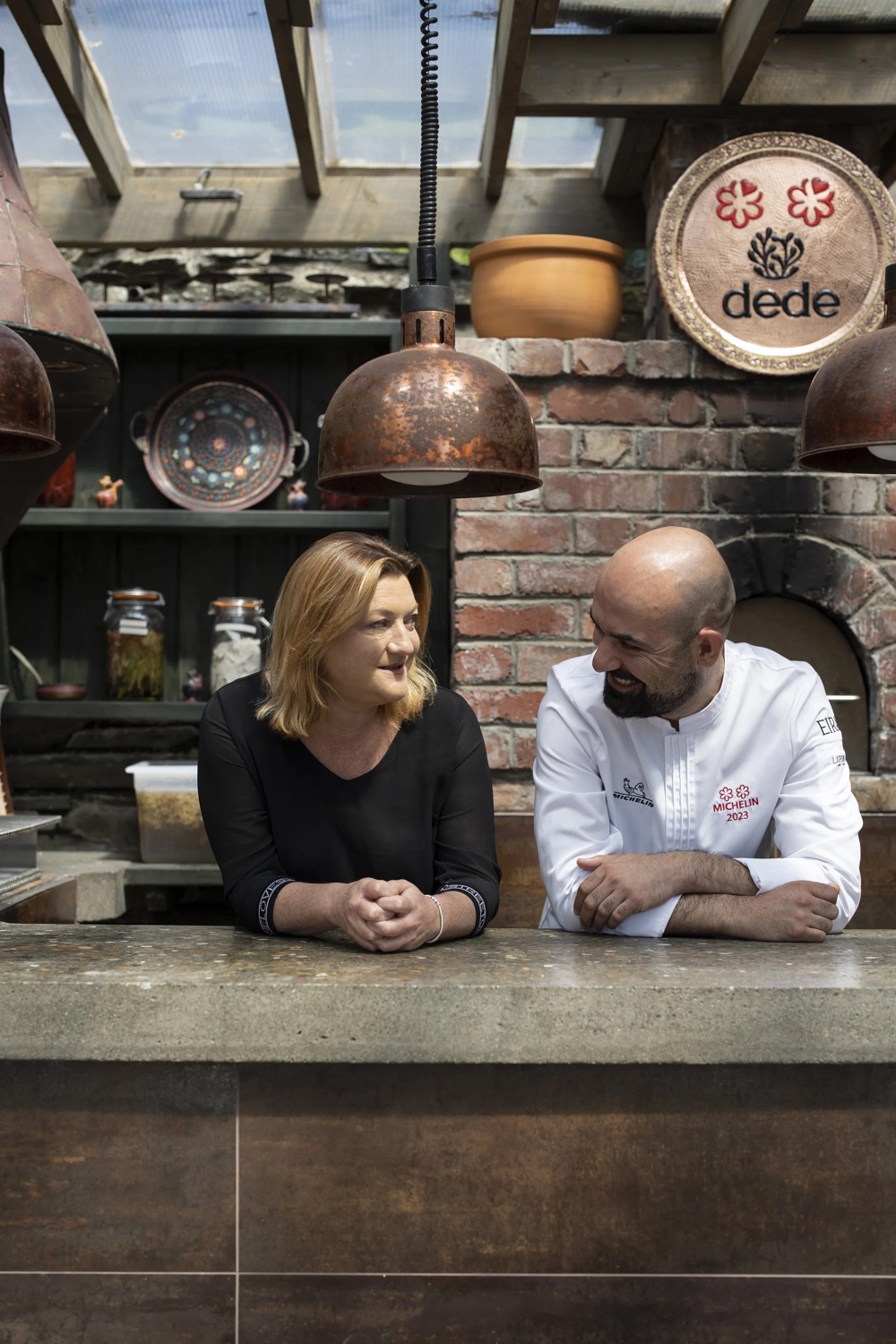 Chef Ahmet Dede and co-owner Maria